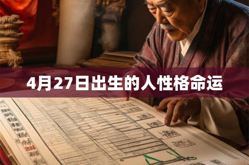 4月27日出生的人性格命运
