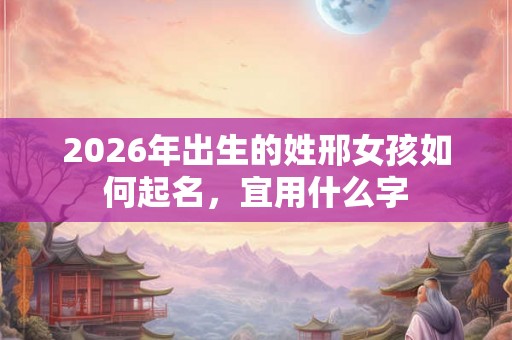 2026年出生的姓邢女孩如何起名,宜用什么字 2026年出生的姓邢女孩如何起名,宜用什么字