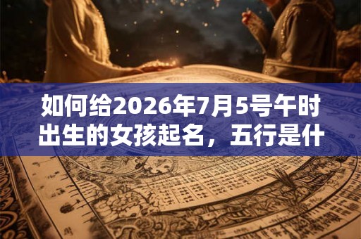 如何给2026年7月5号午时出生的女孩起名，五行是什么？