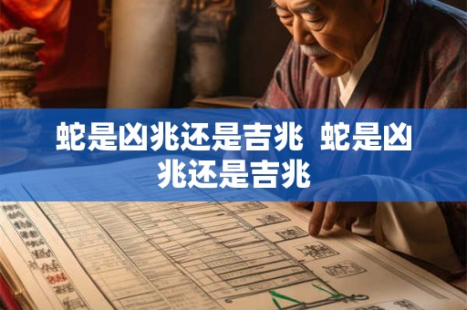 蛇是凶兆还是吉兆 蛇是凶兆还是吉兆 蛇是凶兆还是吉兆 蛇是凶兆还是吉兆