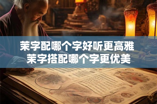 茉字配哪个字好听更高雅 茉字搭配哪个字更优美