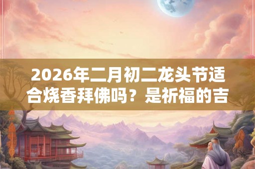2026年二月初二龙头节适合烧香拜佛吗？是祈福的吉日吗？