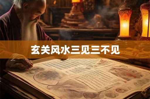 玄关风水三见三不见