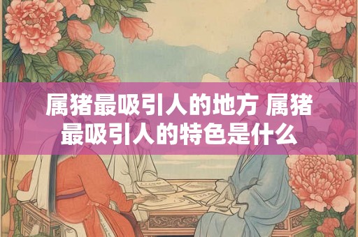 属猪最吸引人的地方 属猪最吸引人的特色是什么