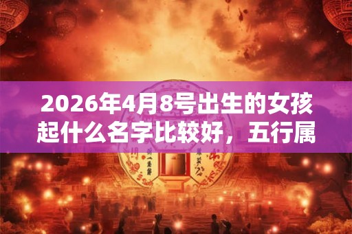 2026年4月8号出生的女孩起什么名字比较好，五行属什么