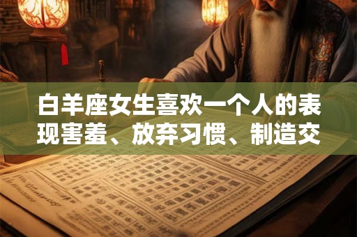 白羊座女生喜欢一个人的表现害羞、放弃习惯、制造交流机会