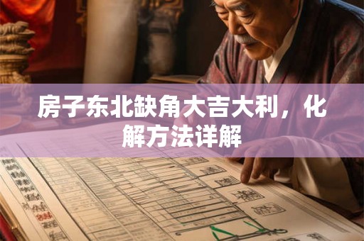 房子东北缺角大吉大利，化解方法详解