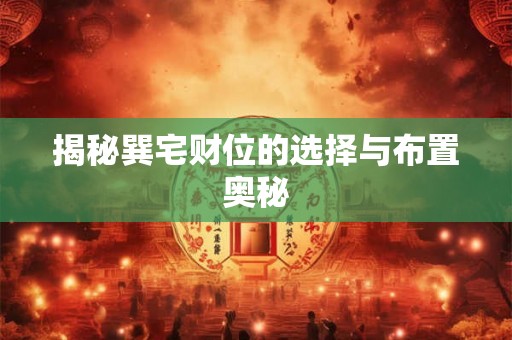 揭秘巽宅财位的选择与布置奥秘