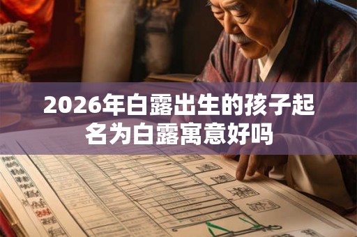 2026年白露出生的孩子起名为白露寓意好吗 2026年白露出生的孩子起名为白露寓意好吗