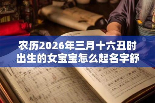 农历2026年三月十六丑时出生的女宝宝怎么起名字舒服，五行属什么