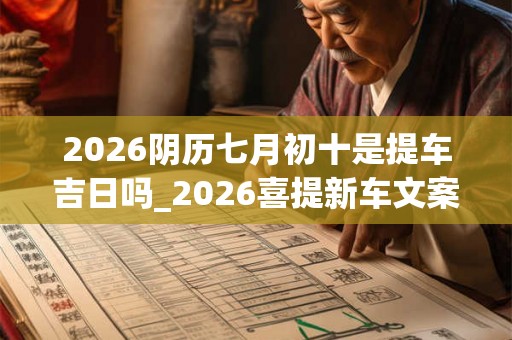 2026阴历七月初十是提车吉日吗_2026喜提新车文案
