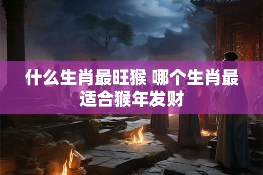 什么生肖最旺猴 哪个生肖最适合猴年发财 什么生肖最旺猴 哪个生肖最适合猴年发财