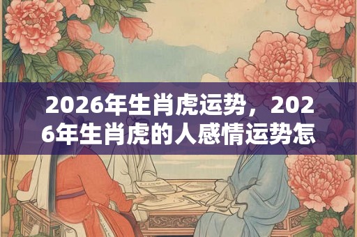 2026年生肖虎运势，2026年生肖虎的人感情运势怎样？