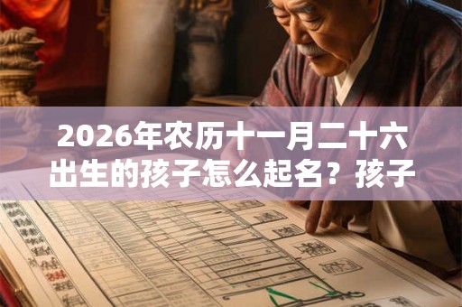 2026年农历十一月二十六出生的孩子怎么起名？孩子五行缺什么？