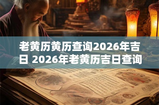 老黄历黄历查询2026年吉日 2026年老黄历吉日查询 老黄历黄历查询2026年吉日 2026年老黄历吉日查询