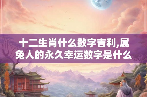 十二生肖什么数字吉利,属兔人的永久幸运数字是什么？