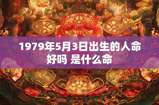 1979年5月3日出生的人命好吗 是什么命