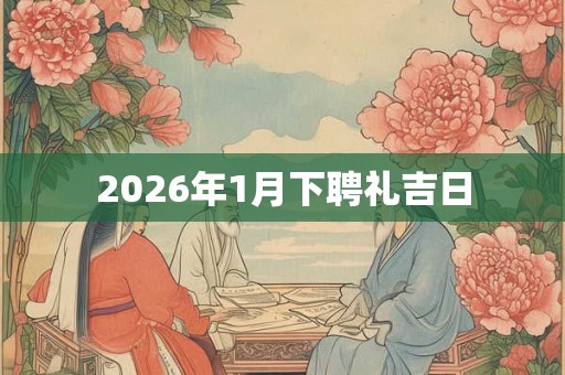 2026年1月下聘礼吉日 2026年1月下聘礼吉日