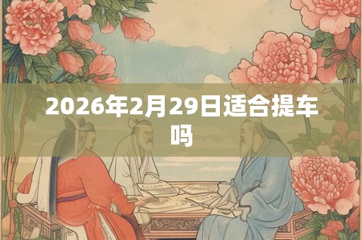 2026年2月29日适合提车吗