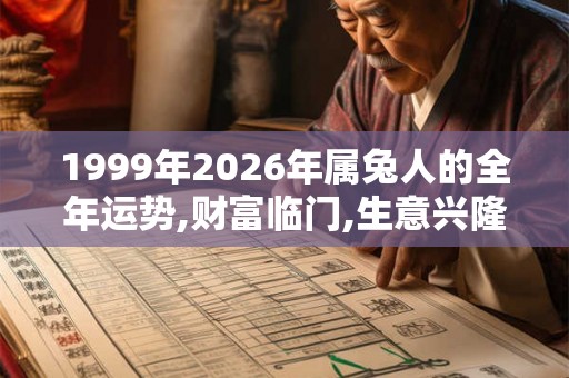 1999年2026年属兔人的全年运势,财富临门,生意兴隆