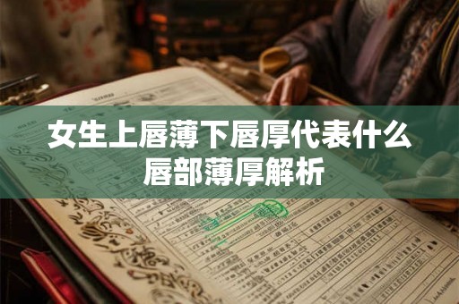 女生上唇薄下唇厚代表什么 唇部薄厚解析