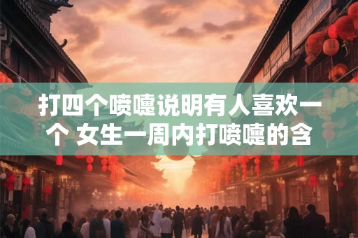 打四个喷嚏说明有人喜欢一个 女生一周内打喷嚏的含义