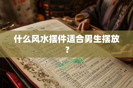 什么风水摆件适合男生摆放？