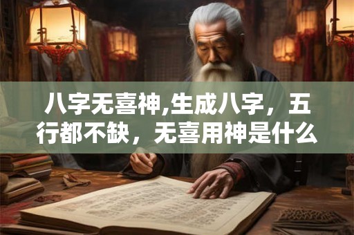 八字无喜神,生成八字，五行都不缺，无喜用神是什么意思？