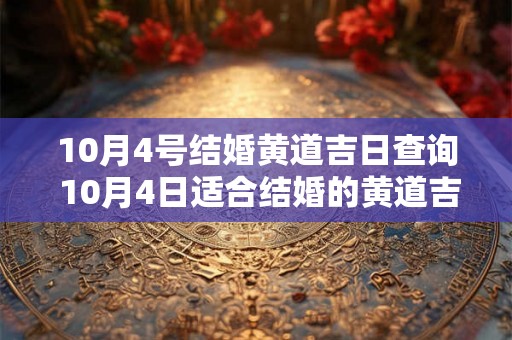 10月4号结婚黄道吉日查询 10月4日适合结婚的黄道吉日是哪一天