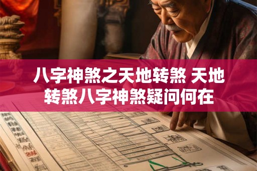 八字神煞之天地转煞 天地转煞八字神煞疑问何在