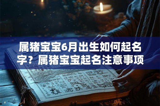 属猪宝宝6月出生如何起名字？属猪宝宝起名注意事项？