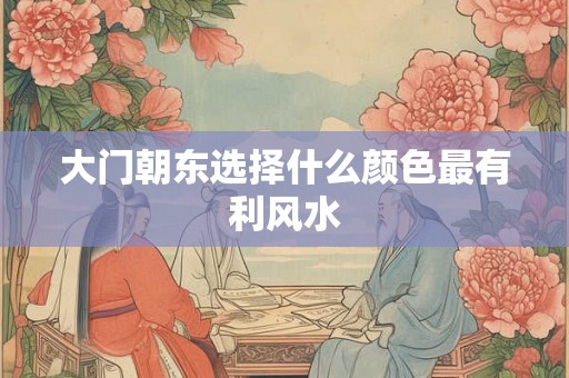 大门朝东选择什么颜色最有利风水