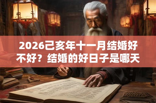 2026己亥年十一月结婚好不好？结婚的好日子是哪天？