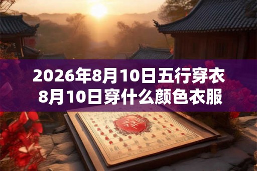 2026年8月10日五行穿衣 8月10日穿什么颜色衣服