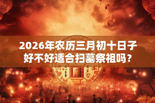 2026年农历三月初十日子好不好适合扫墓祭祖吗？