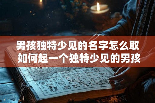 男孩独特少见的名字怎么取 如何起一个独特少见的男孩名