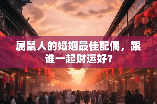 属鼠人的婚姻最佳配偶，跟谁一起财运好？