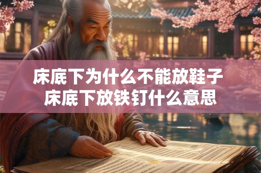 床底下为什么不能放鞋子 床底下放铁钉什么意思