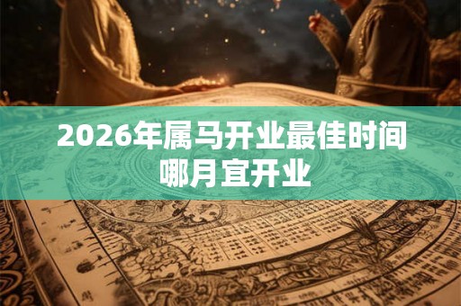 2026年属马开业最佳时间 哪月宜开业