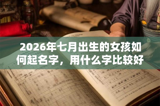 2026年七月出生的女孩如何起名字，用什么字比较好