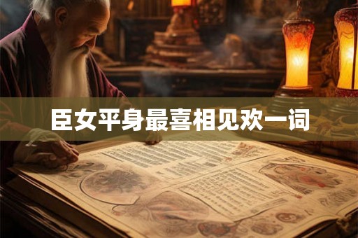 臣女平身最喜相见欢一词