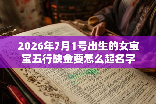2026年7月1号出生的女宝宝五行缺金要怎么起名字