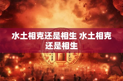 水土相克还是相生 水土相克还是相生
