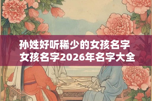 孙姓好听稀少的女孩名字 女孩名字2026年名字大全 孙姓好听稀少的女孩名字 女孩名字2026年名字大全