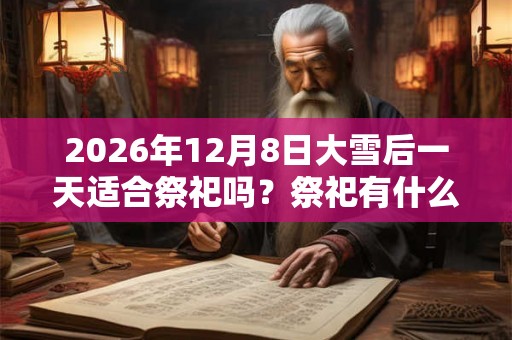 2026年12月8日大雪后一天适合祭祀吗？祭祀有什么讲究？