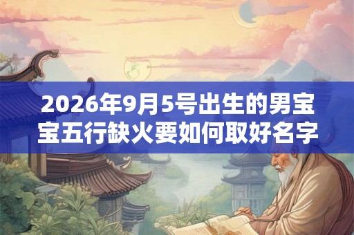2026年9月5号出生的男宝宝五行缺火要如何取好名字