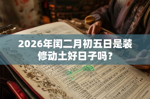 2026年闰二月初五日是装修动土好日子吗? 2026年闰二月初五日是装修动土好日子吗?