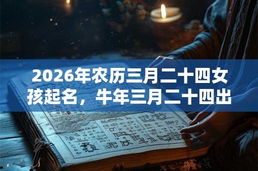 2026年农历三月二十四女孩起名，牛年三月二十四出生命运！