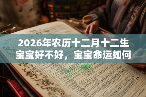 2026年农历十二月十二生宝宝好不好，宝宝命运如何？