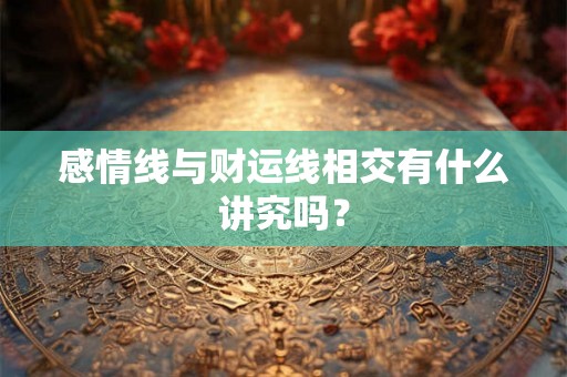 感情线与财运线相交有什么讲究吗? 感情线与财运线相交有什么讲究吗?